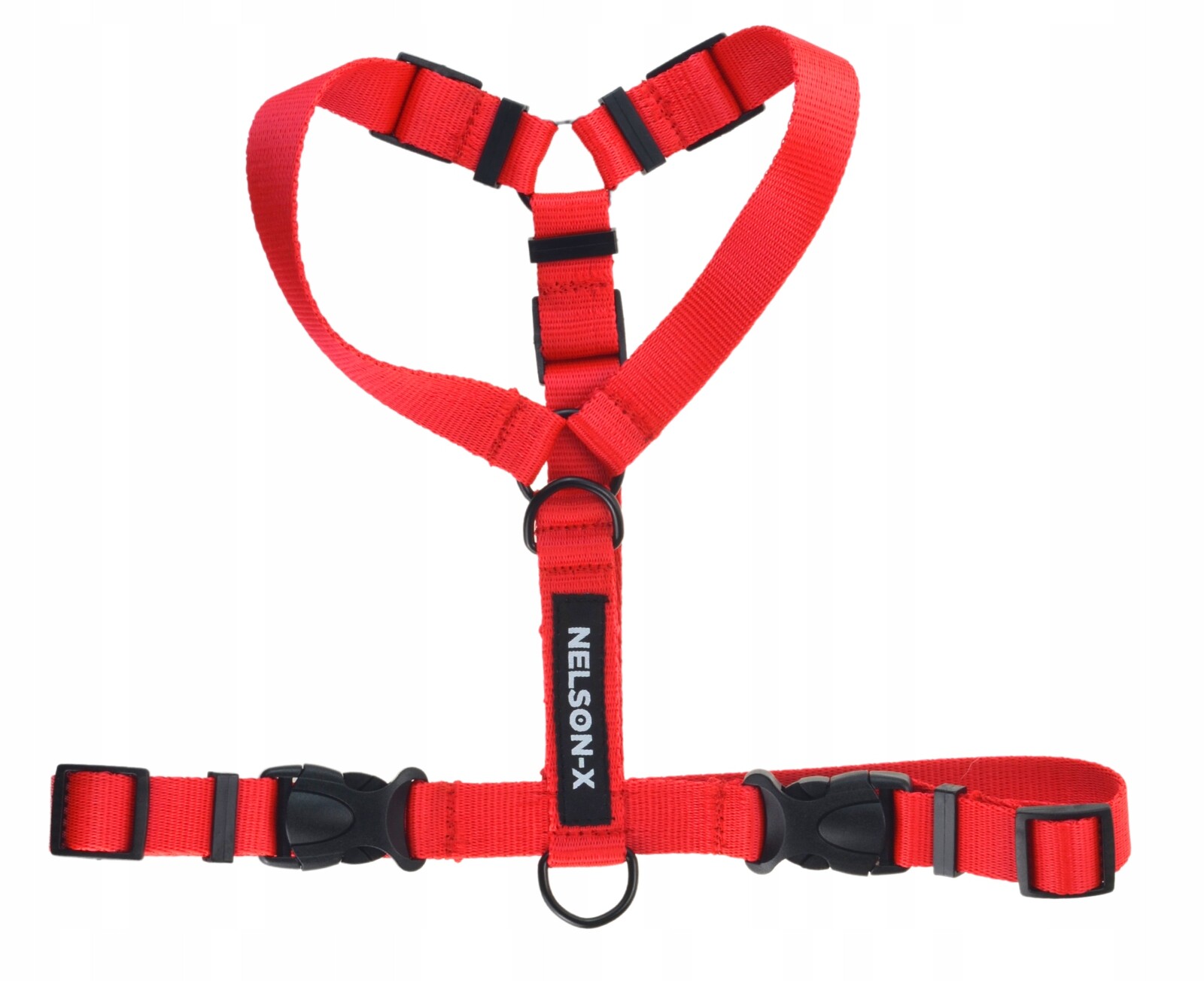 Postroj Pro Hlídací Psy Nelson-x Černý Velikost XL Černý Kování Polský Výrobce