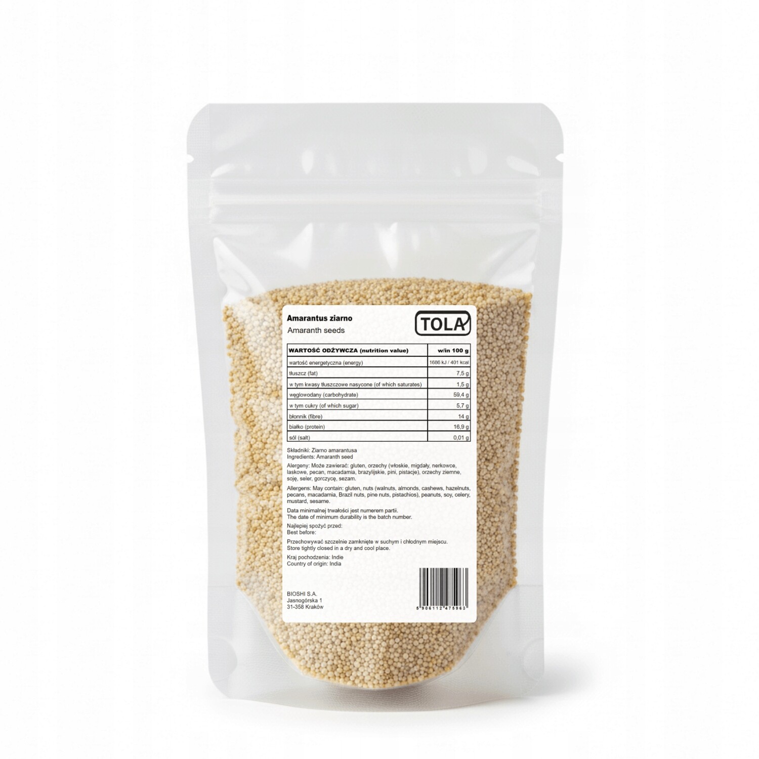 Amarantová semínka 25 kg – přírodní, pro vaření, vysoká kvalita Tola