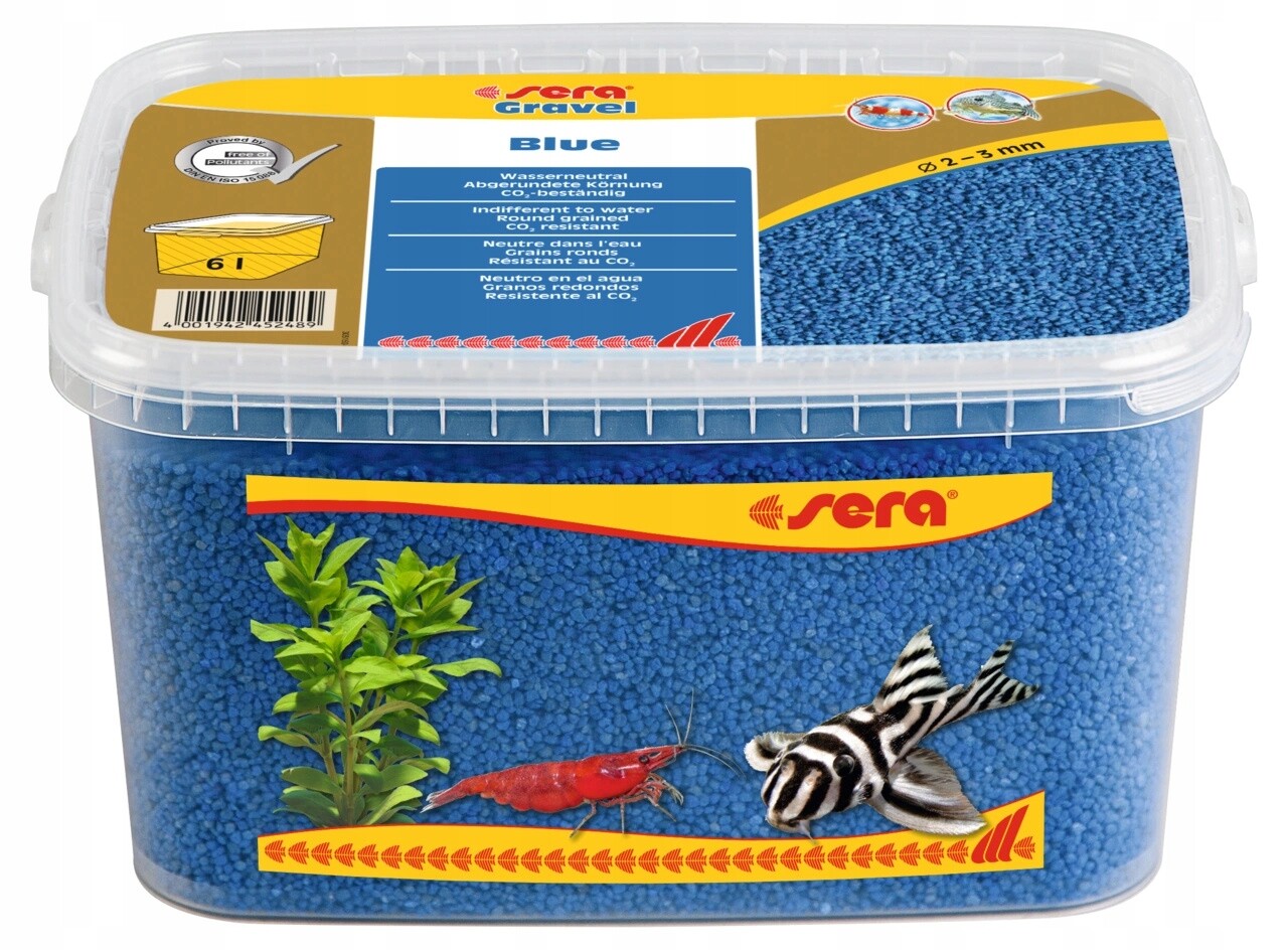 Stelivo do akvária Gravel Blue O 2 – 3 mm 6 l, modré