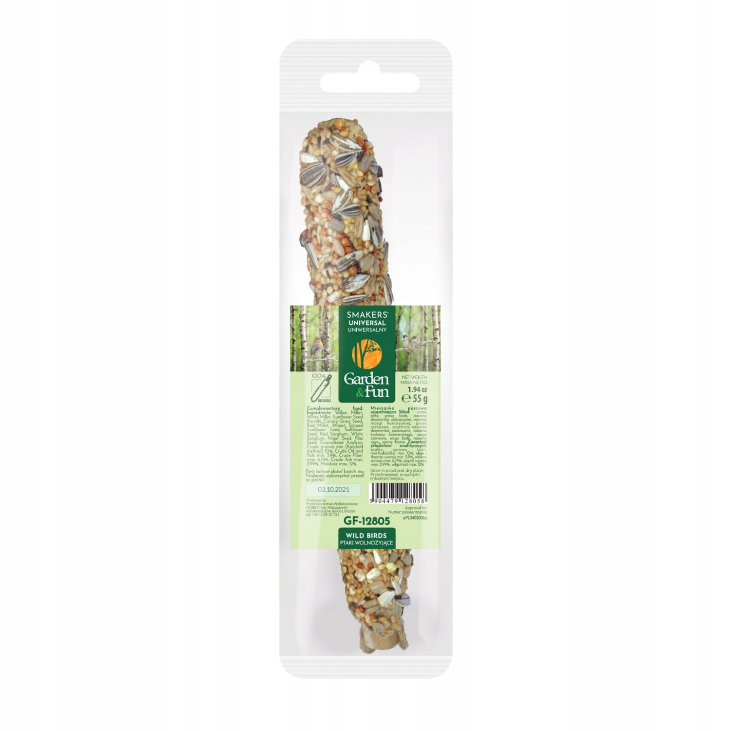 Smakers pro volně žijící ptáky univerzální 4 roční období 20ks/balení