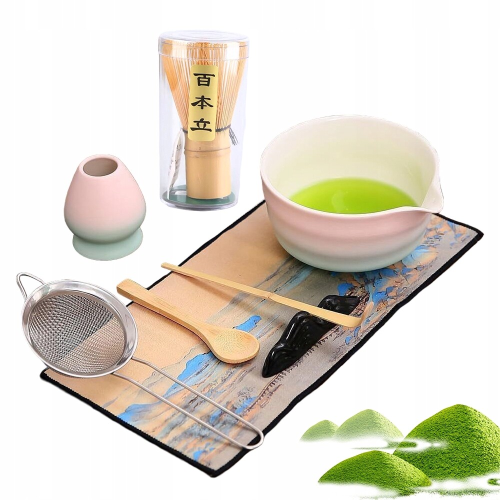 8DÍLNÁ Sada Nástrojů Pro Výrobu Matchy S Mlýnkem