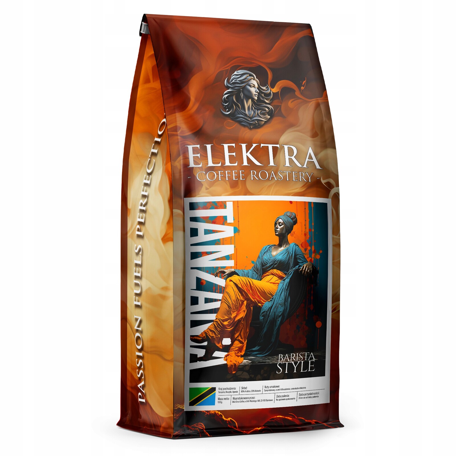 Káva 1kg Blue Orca Coffee Elektra Line Tanzanie