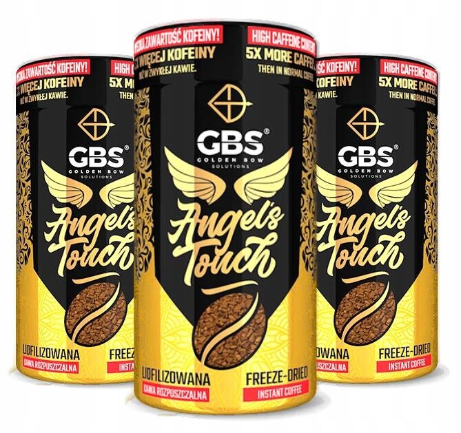 Set 3PAK Káva Lyofilizovaná Gbs Angel's Touch 5xKOFEIN 3x100g