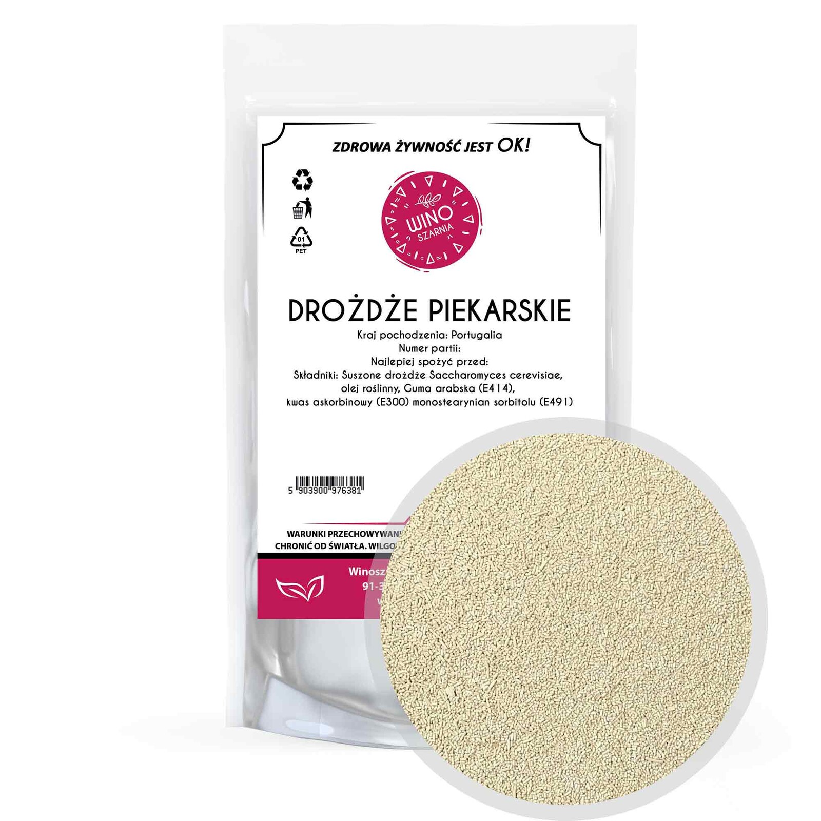 Suché instantní droždí, ideální pro domácí pečení! 1 kg