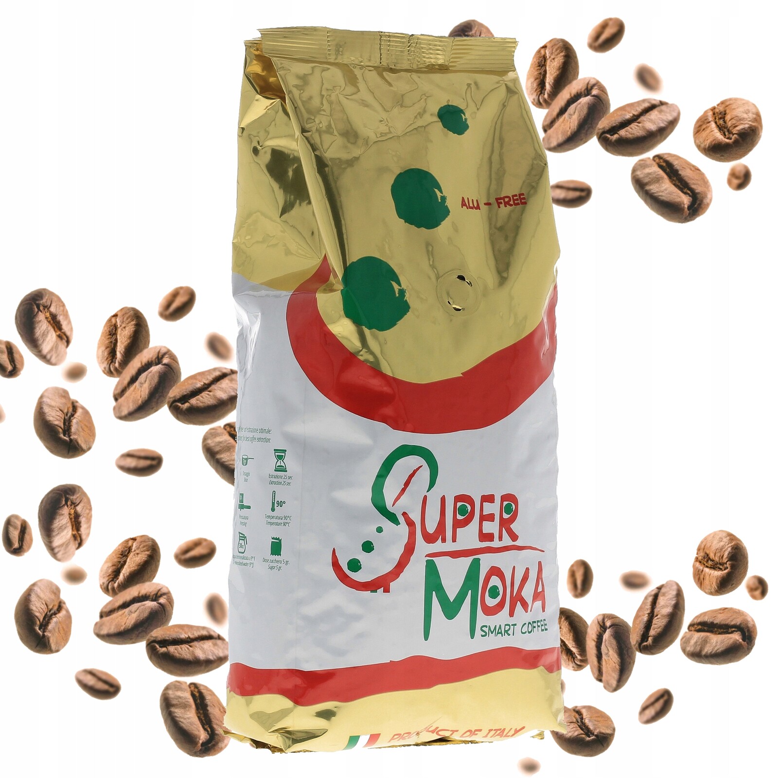 Káva zrnková La Brasiliana Moka Smart Coffee 100% Robusta 1 kg