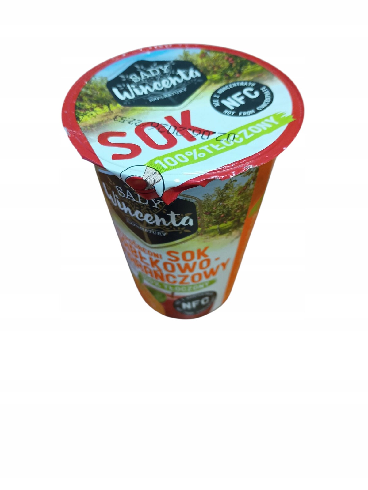 Sady Wincenta Jablečno-pomerančový Džus 200 Ml Kelímek 20 ks