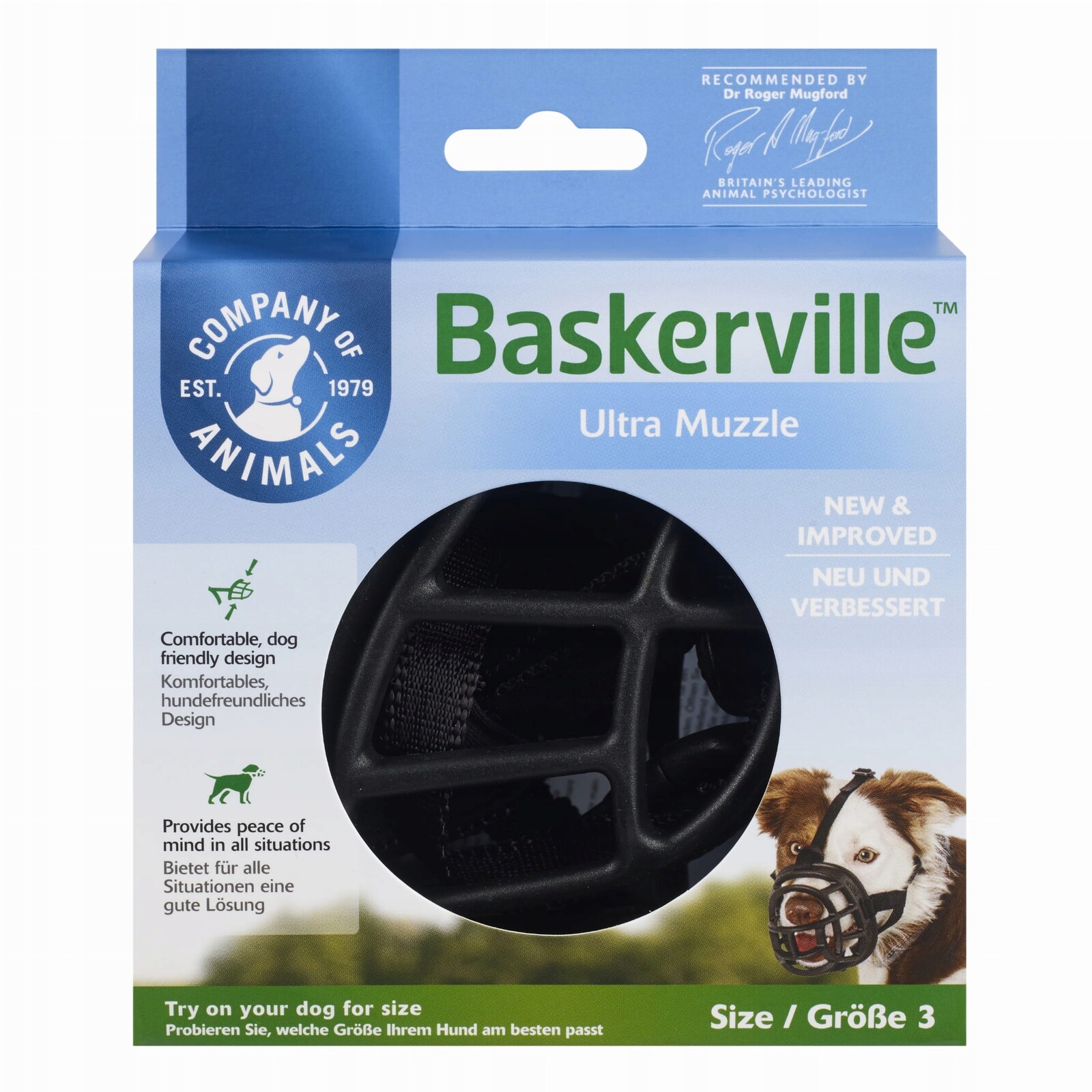 Náhubek Baskerville Ultra Muzzle velikost 3, černý