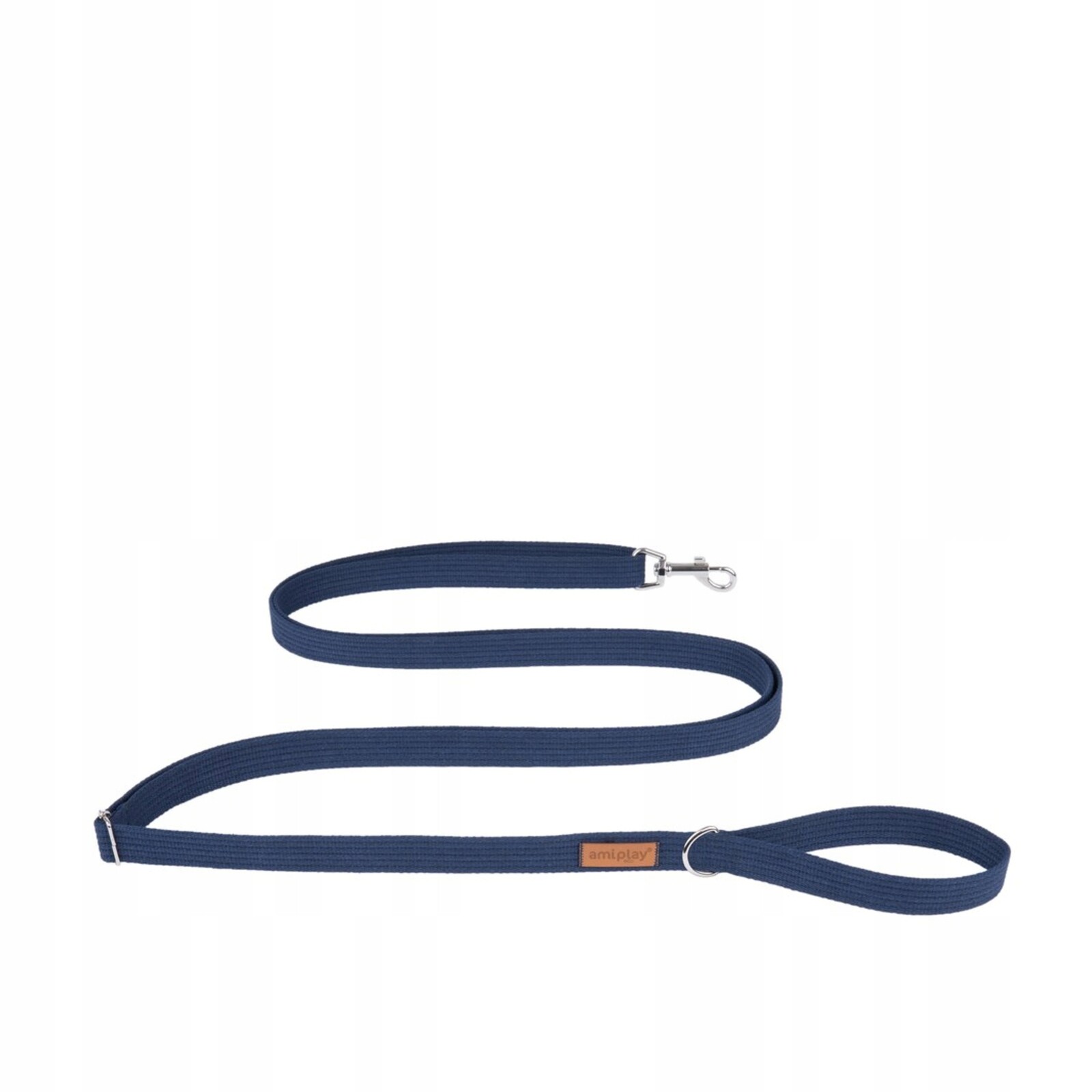 Vodítko pro psa Amiplay Cotton nastavitelná Easy Fix L tmavě modrá 300 x 2,5 cm