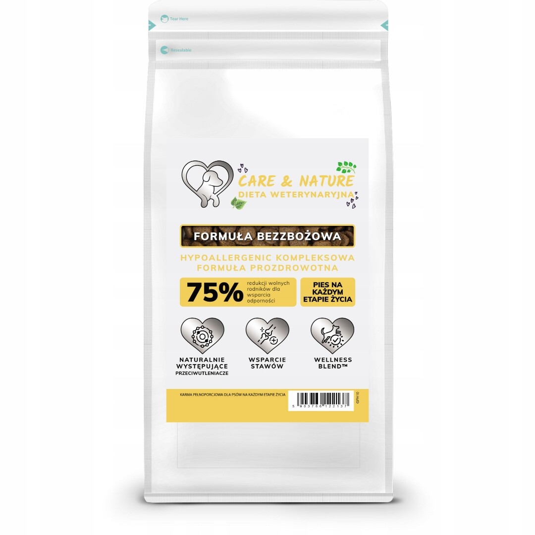 Care and Nature Veterinární dieta Hypoallergenic Formule pro zdraví 1,5