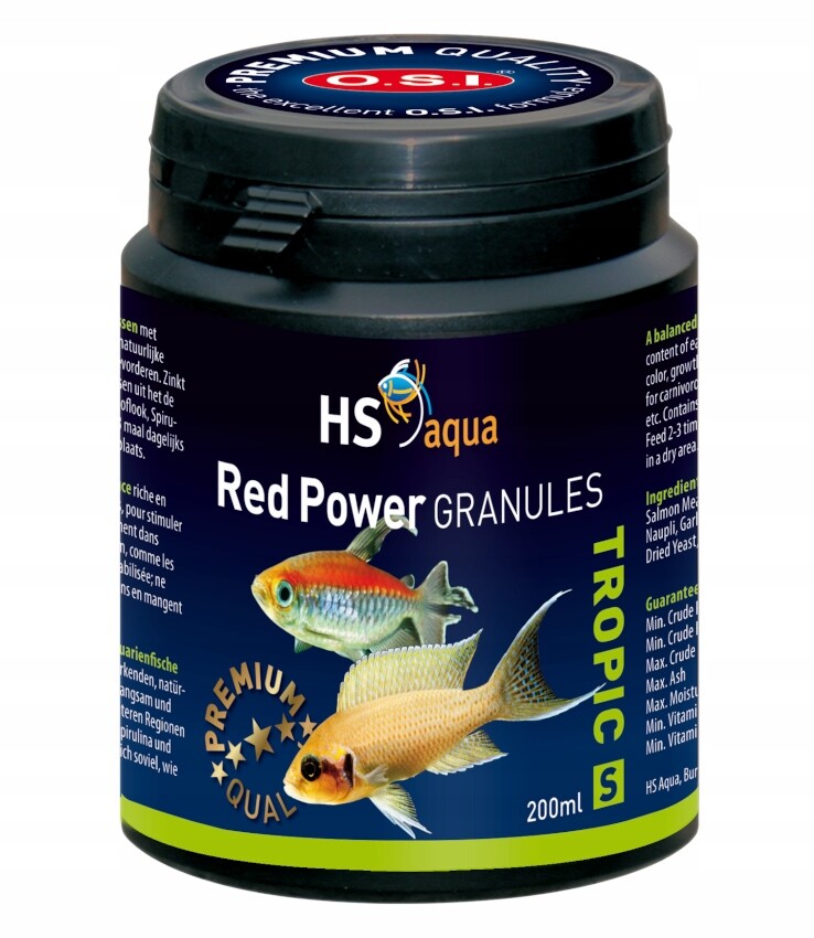 Hs Osi Red Granulat S 200 Ml/90 g Krmivo Pro Ryby
