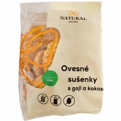 Ovesné sušenky s goji a kokosem z b/lepku 150 g Natural