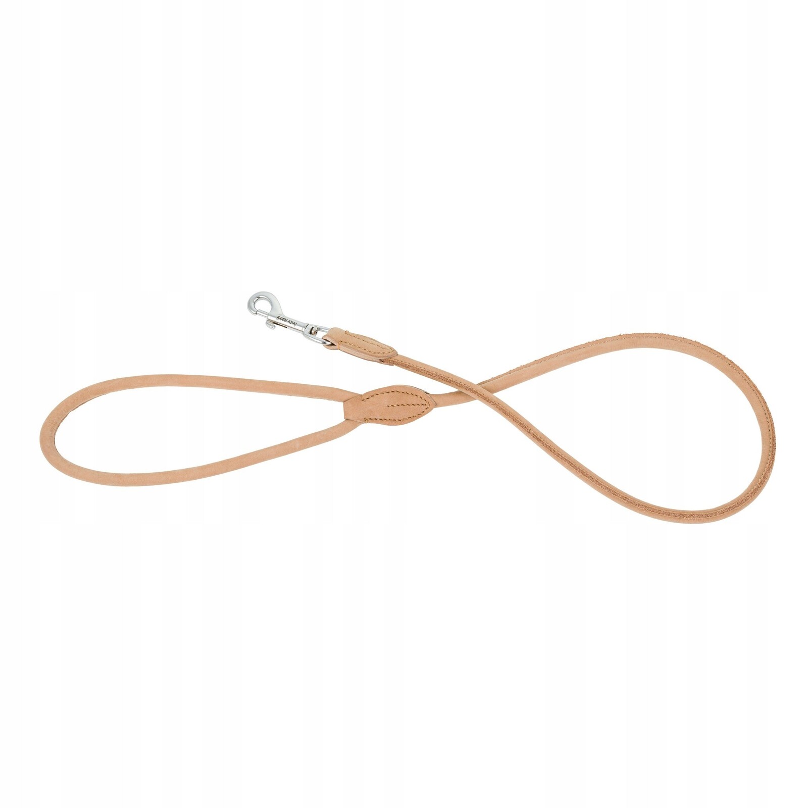 Kožená Vodítko na krk, 8 mm 100 cm, světle béžová