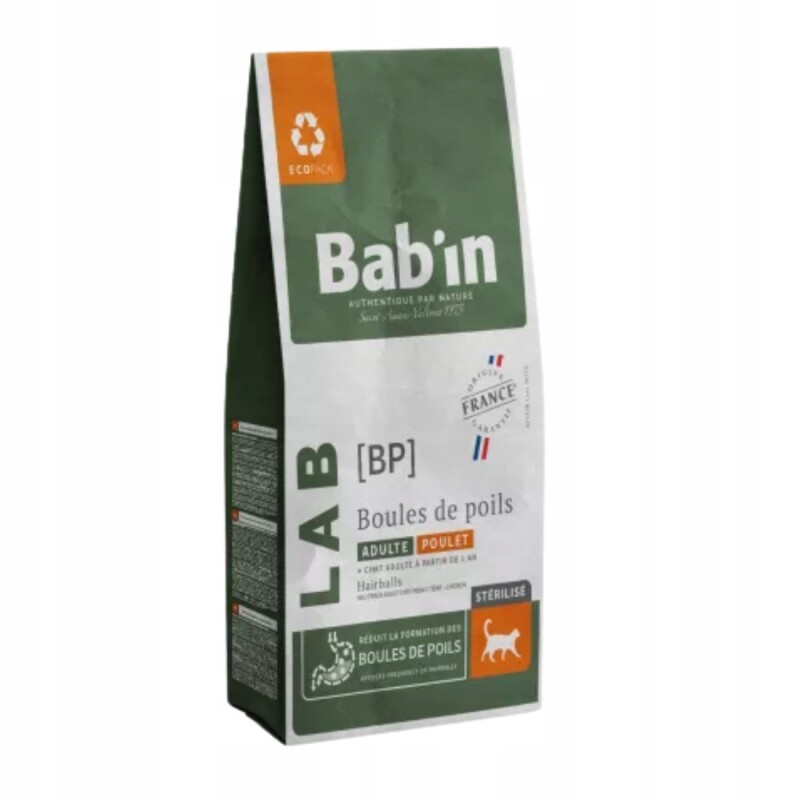 Bab'in Lab Hairball Control – proti koulím srsti pro kočky 3 kg