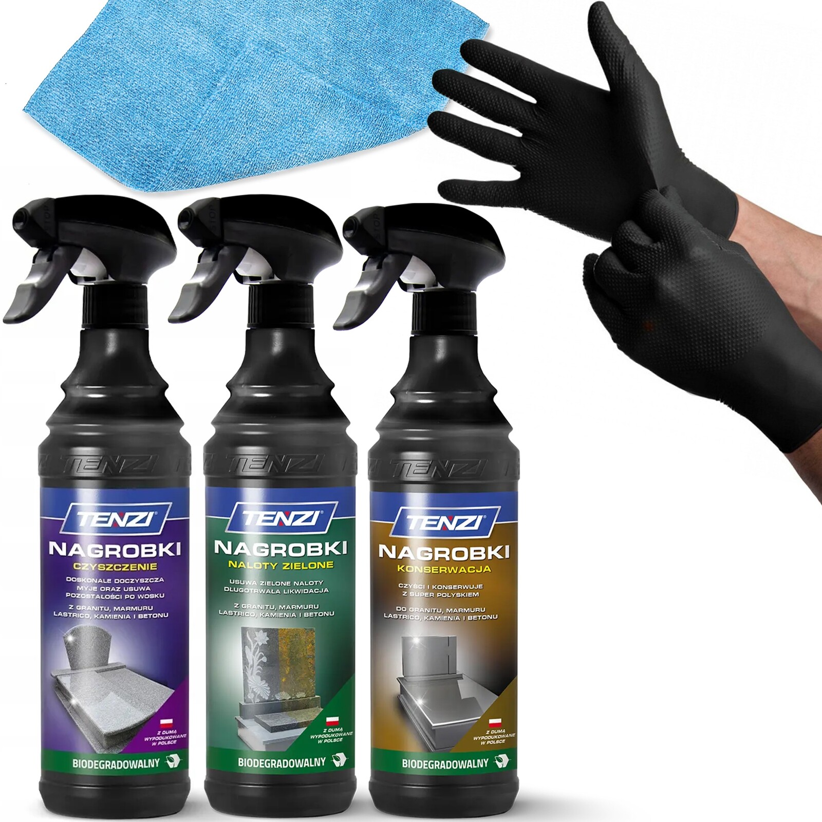 Tenzi Impregnace Náhrobků Rukavice Z Mikrovlákna