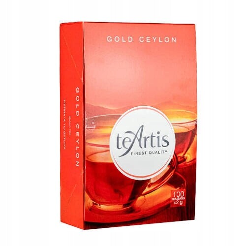 Čaj Teartis zlatý ceylon 100 x 2 g