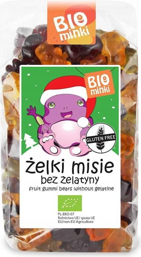 Želé Bonbony (medvídci) Bez Želatiny Bez Lepku Bio 500 g Biominki (vánoční Edice)