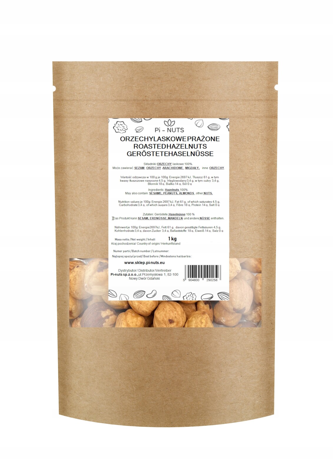 Pražené Lískové ořechy 1 kg