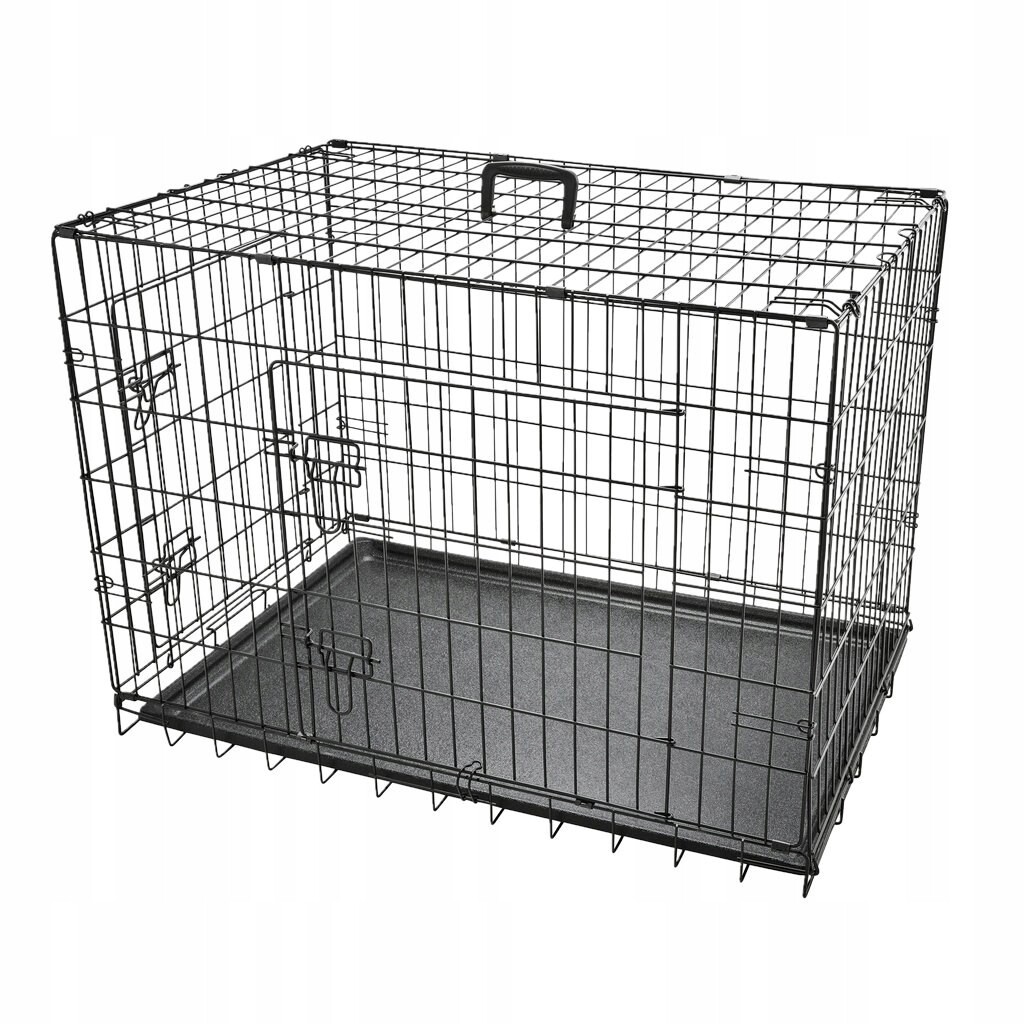 Klec pro zvířata kovová 60 x 91 x 66 cm