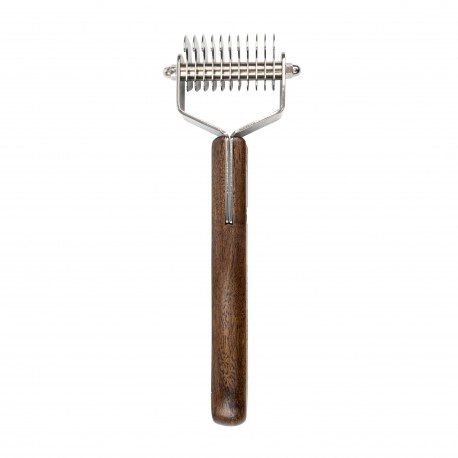 Hákový zastřihovač pro psa a kočku – bukové dřevo nerezová ocel