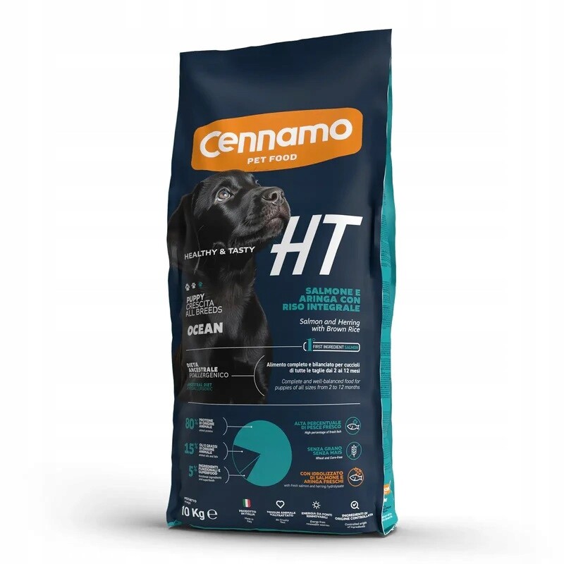 Ht Premium Štěňatské Krmivo S Mořským Lososem 10 Kg * Cennamo *