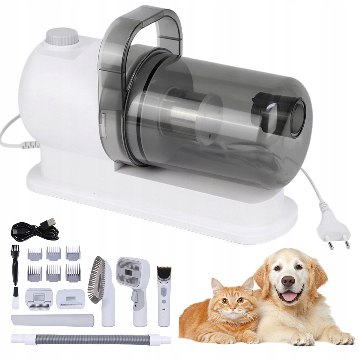 Sada Pro Péči O Vlasovou Srst Vysavač Sání 6 Hřebenů