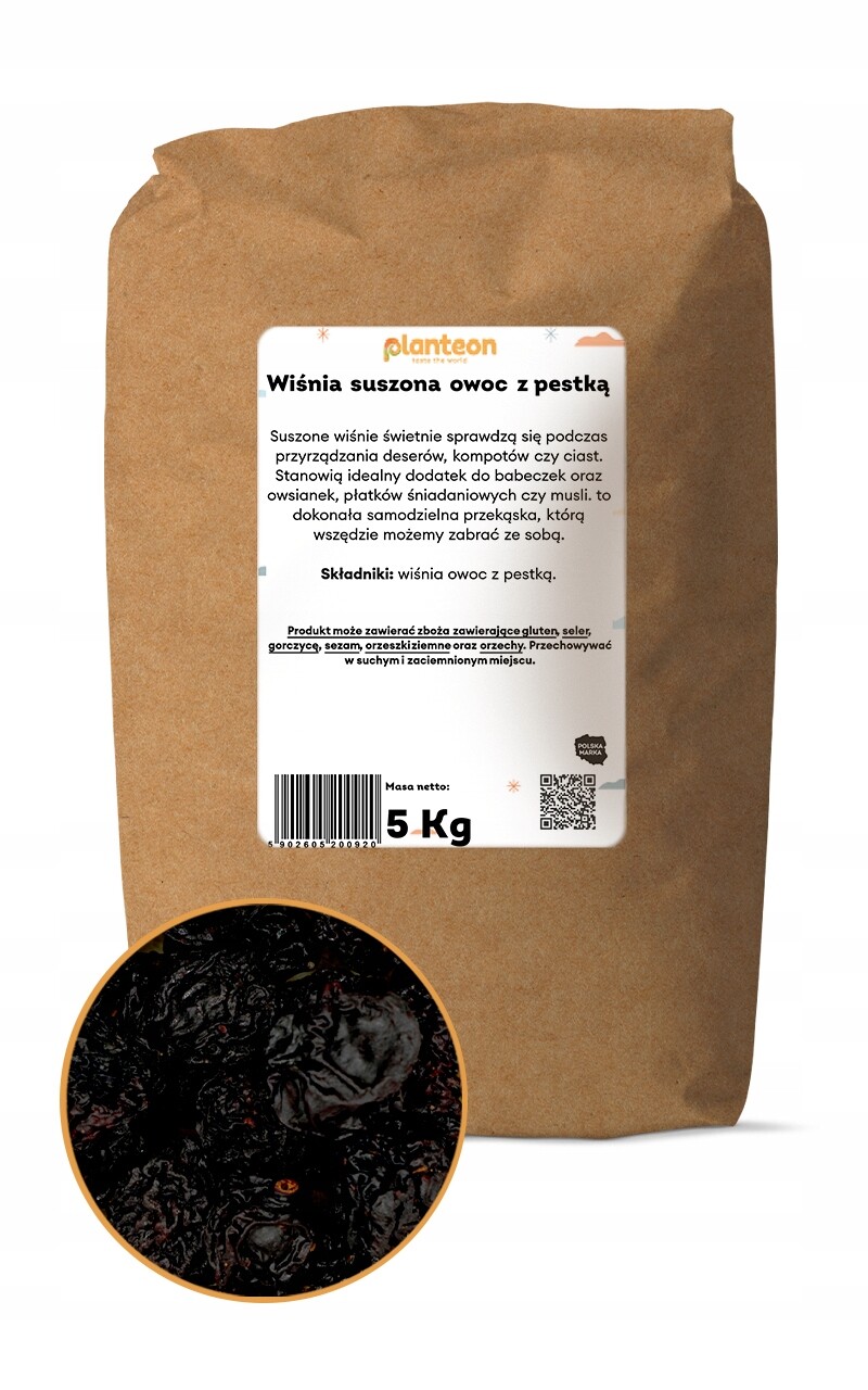 Višeň třešně s peckami 5 kg na kompot, na nálev, na čaj, na likéry