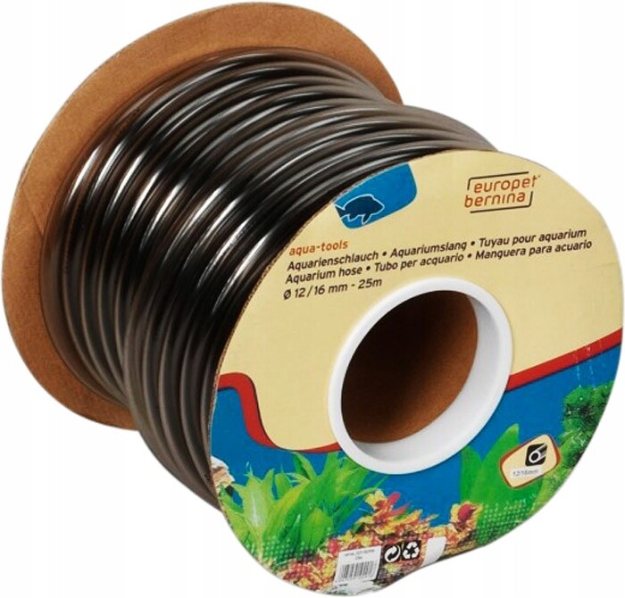 Akvaristická hadice, ohebná, na kartonové cívce, 12/16 mm – 25 m/balení