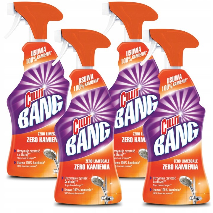 Tekutina Cillit Bang Zero Kámen Koupelna 4 x 750 ml