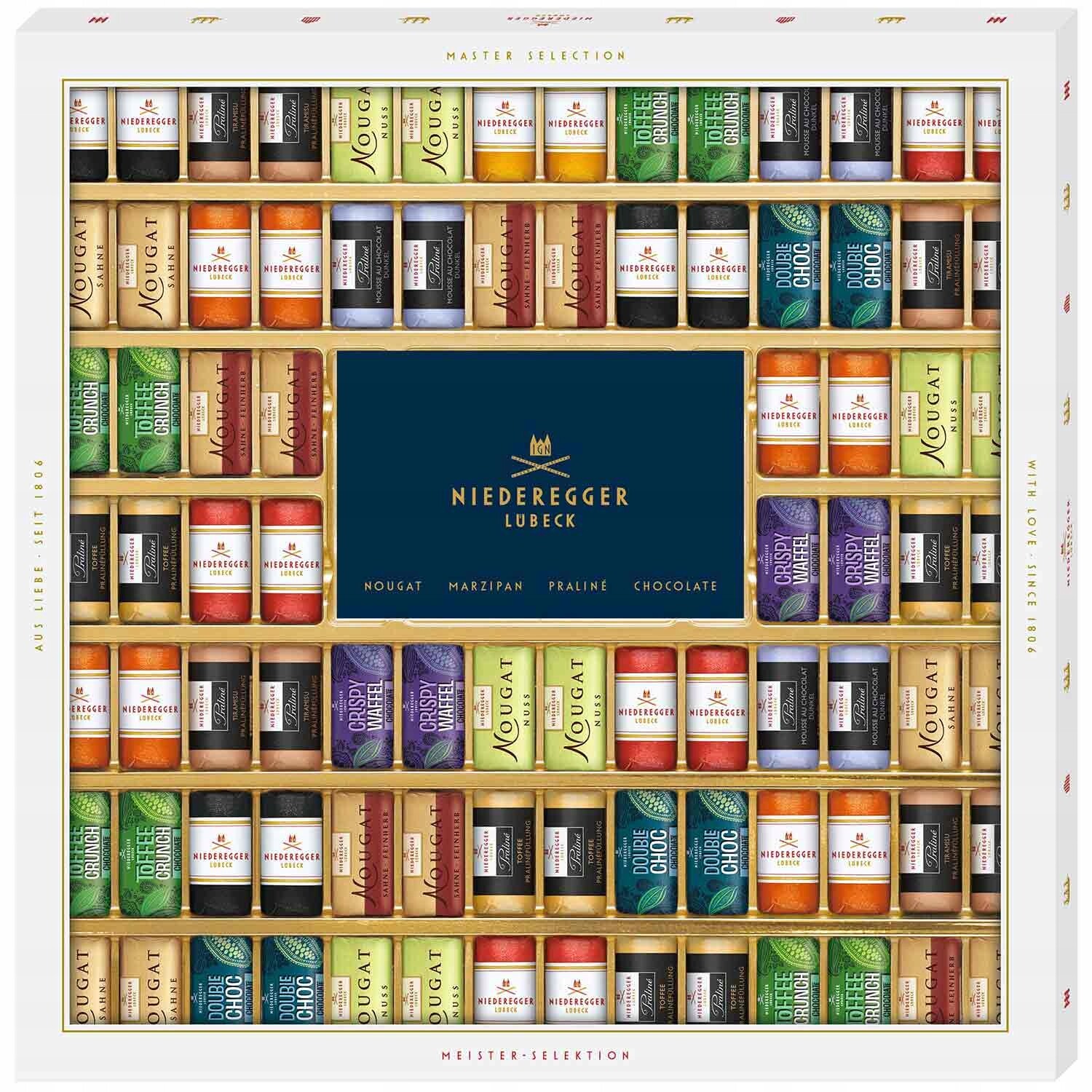 Niederegger Meister-Selektion kolekce marcipán pralinek 1075g 86 kusů