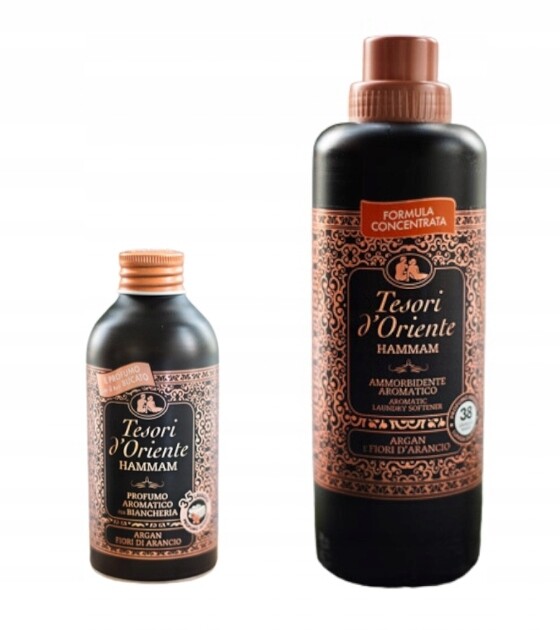 Sada Tesori d'Oriente – tekutý přípravek parfém do prádla Hammam