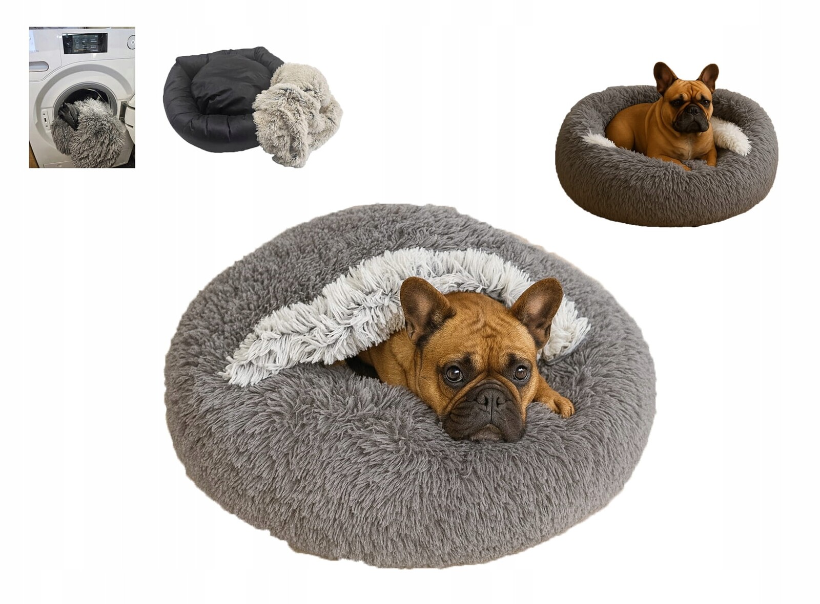 Obláček Pelíšek Norka pro psy a kočky 65 Shaggy s odnímatelným potahem