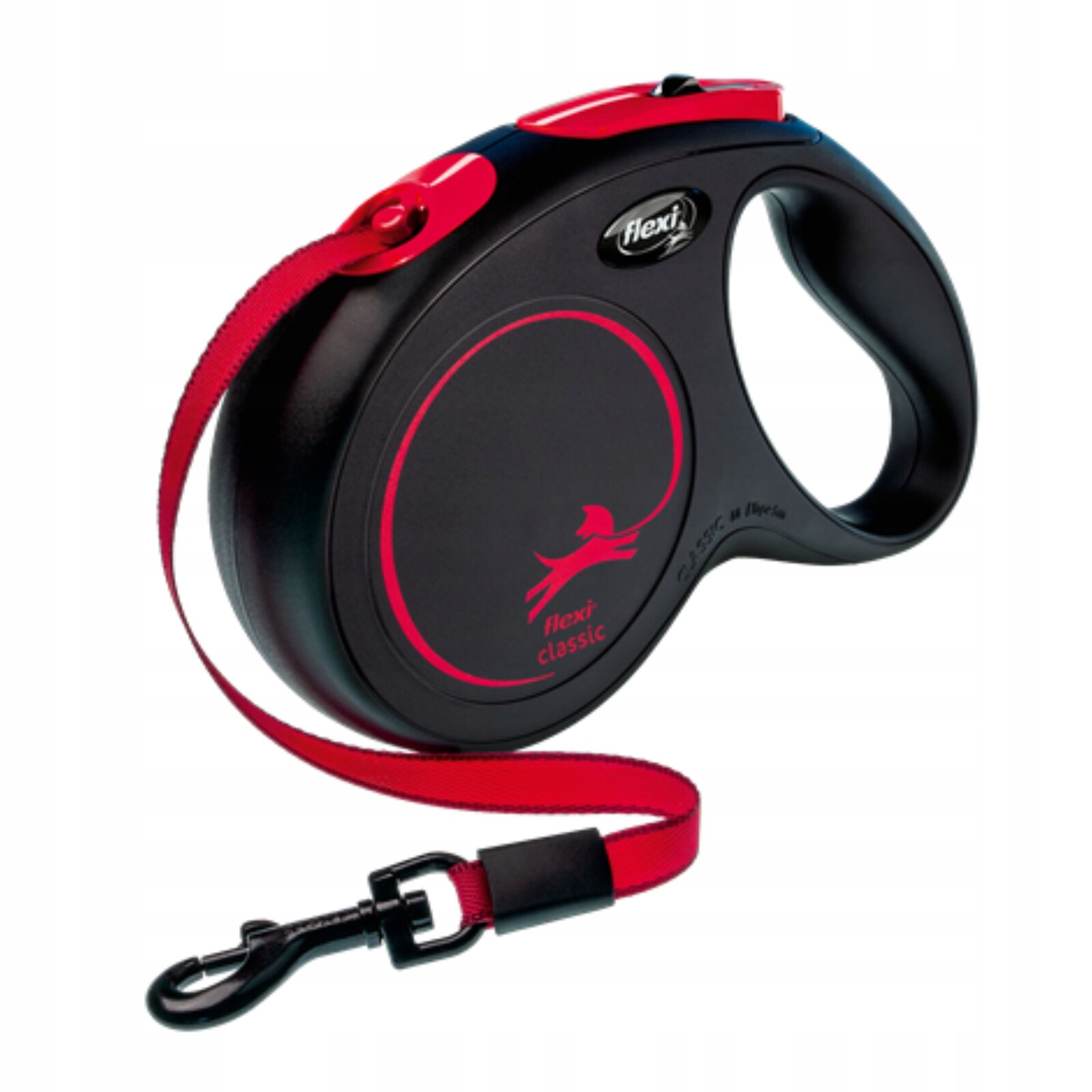 Flexi New Classic vodítko automatická páska M černá 5 m do 25 kg