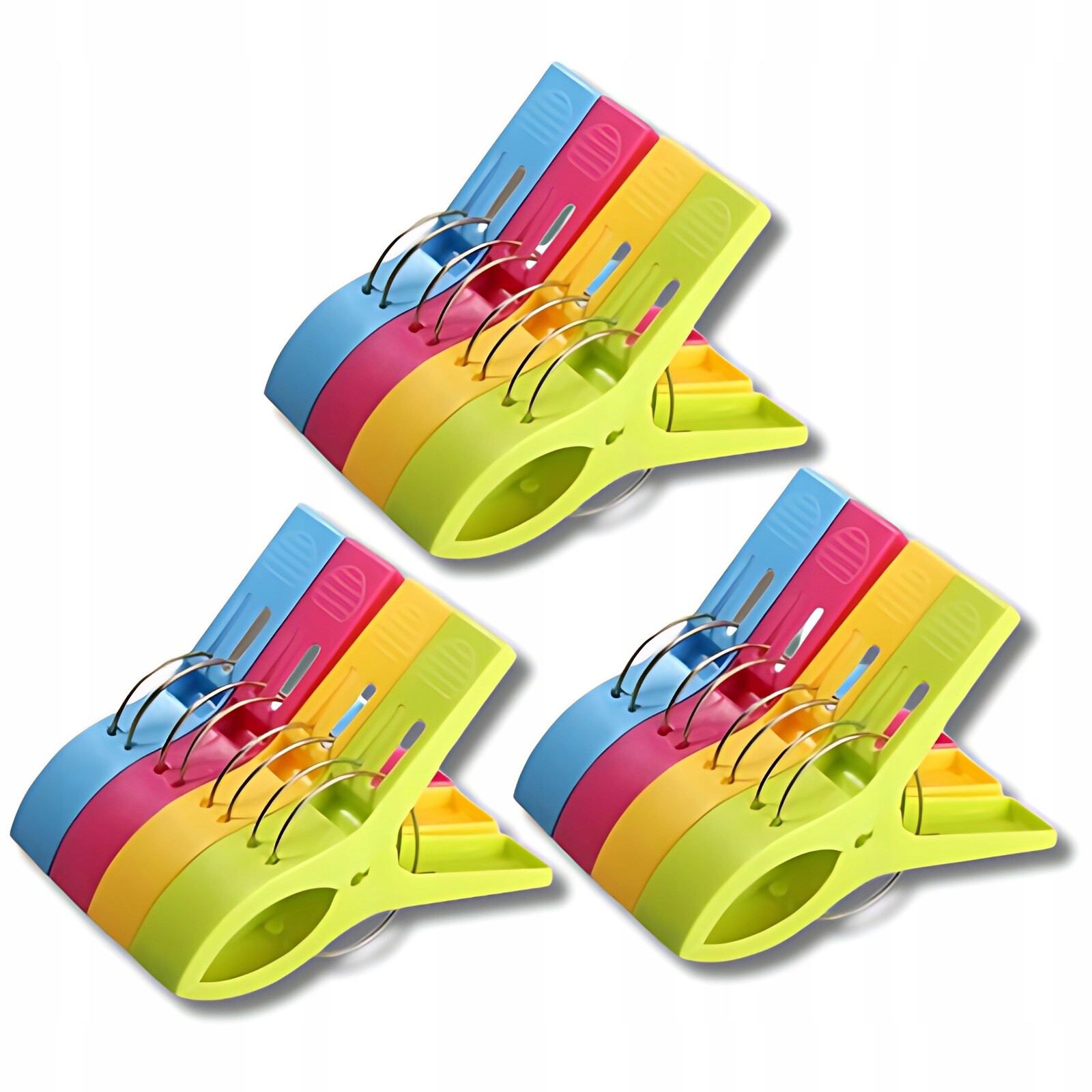 Sada Velkých Kolíčky Na Ručníky, Silné Klipnutky, 12 Kusů XXL