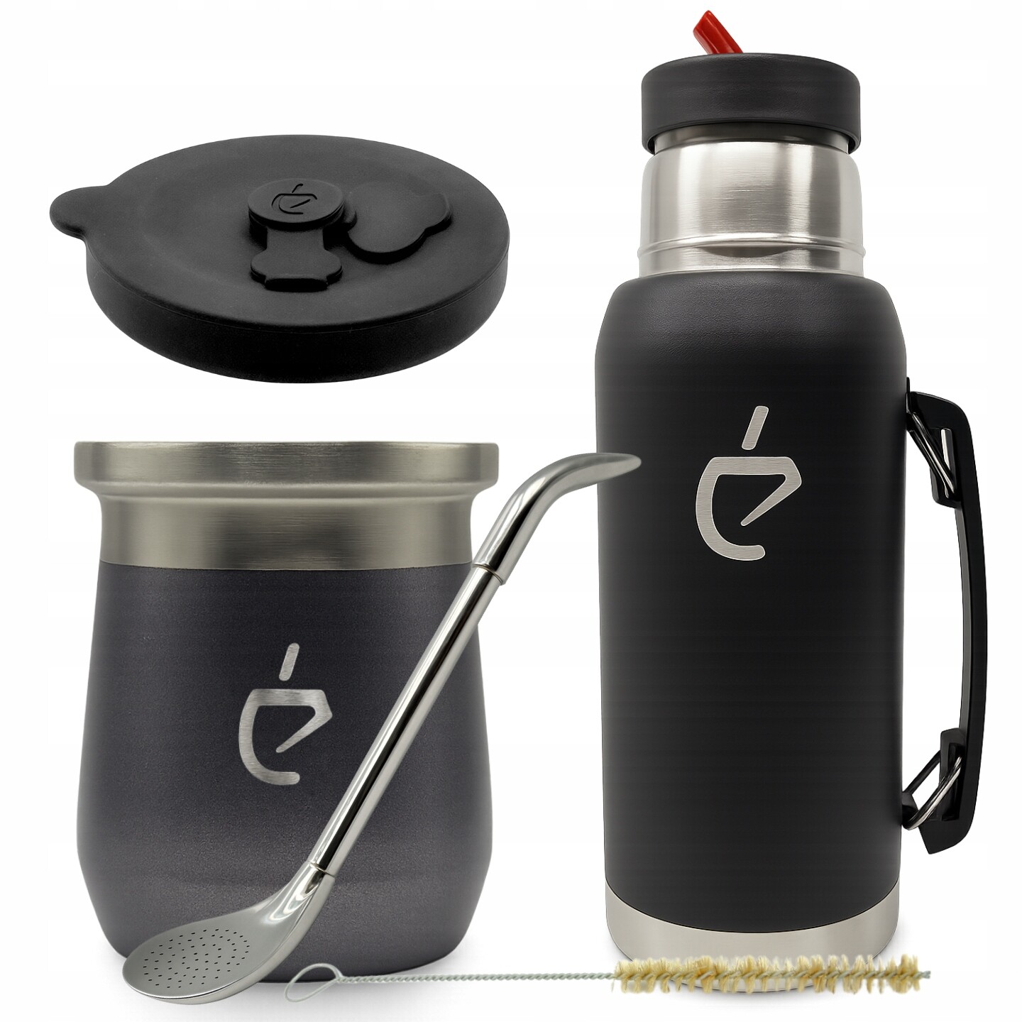 Sada MateGo pro yerba maté: Termolid, termoska, bombilla, matero, čistič