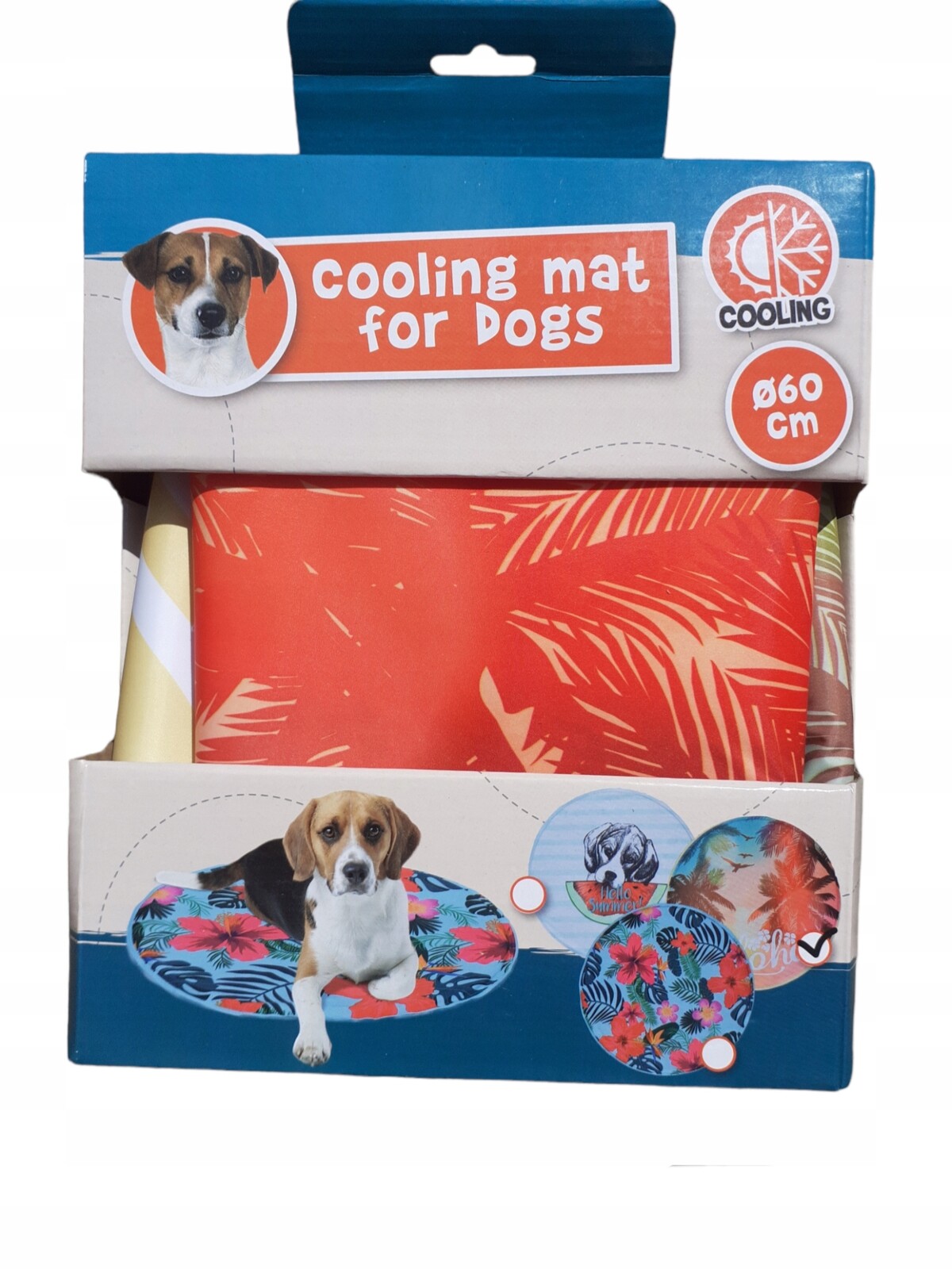 Chladící Podložka Pro Zvířata Psa Kočku Pupila 60 cm Kulatá Palmy