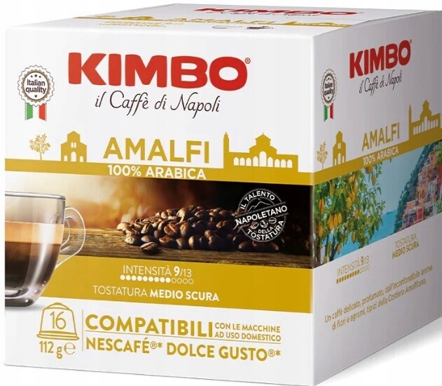 Kimbo KávaKapsle Amalfi 100% Arabica pro Dolce Gusto 16 kusů