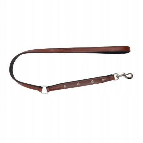 Kožená Vodítko na krk, 20 mm 100 cm, červeno-černá