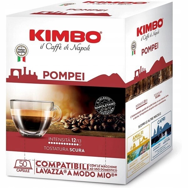 Kimbo Káva kapsle Pompei pro Lavazza A Modo Mio 50 kusů