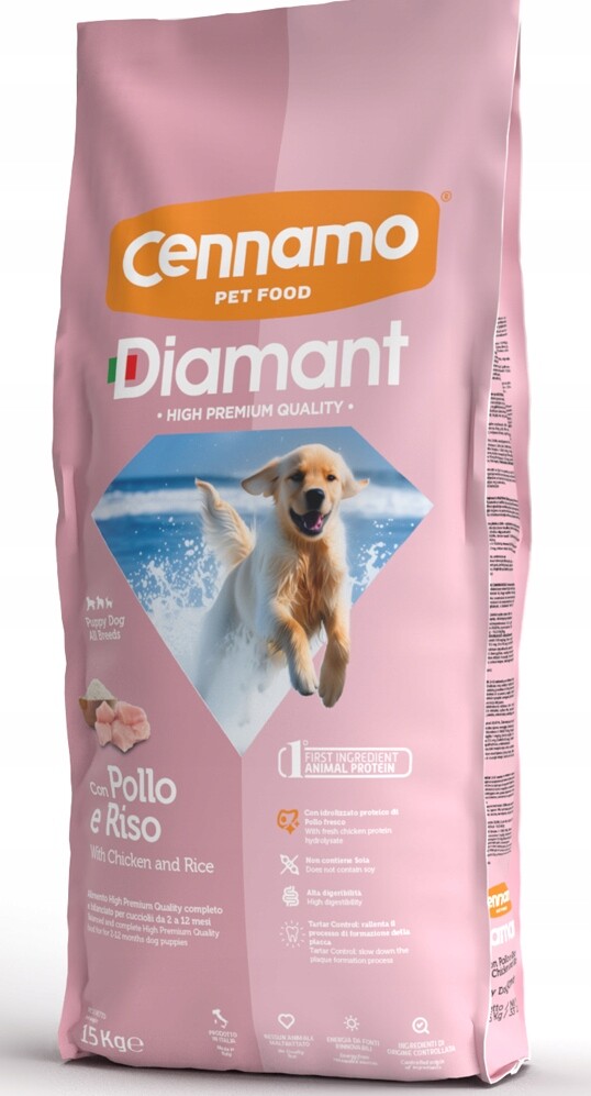 Diamant Premium Puppy&junior 15KG * Cennamo *