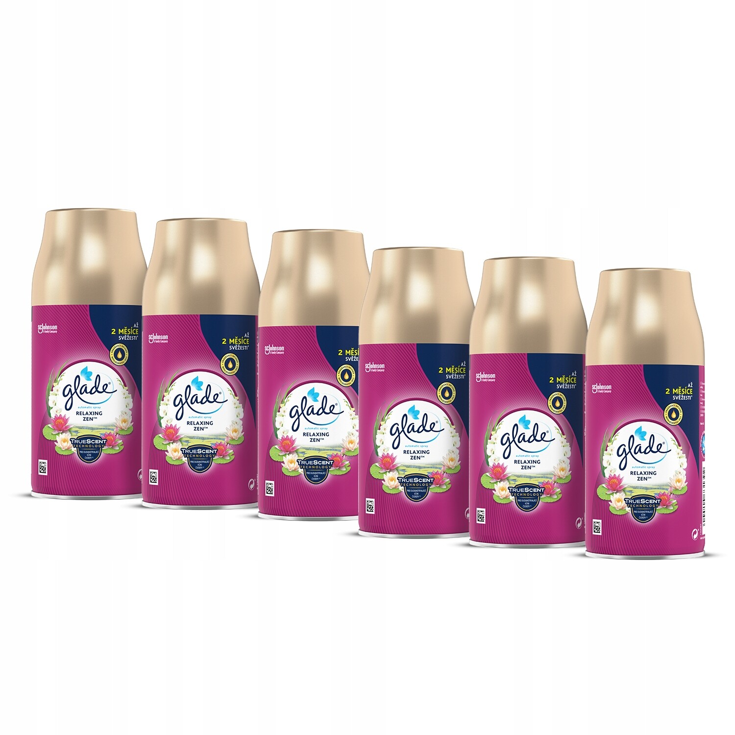 Glade Osvěžovač Relaxing Zen Zásoba 6x269ml