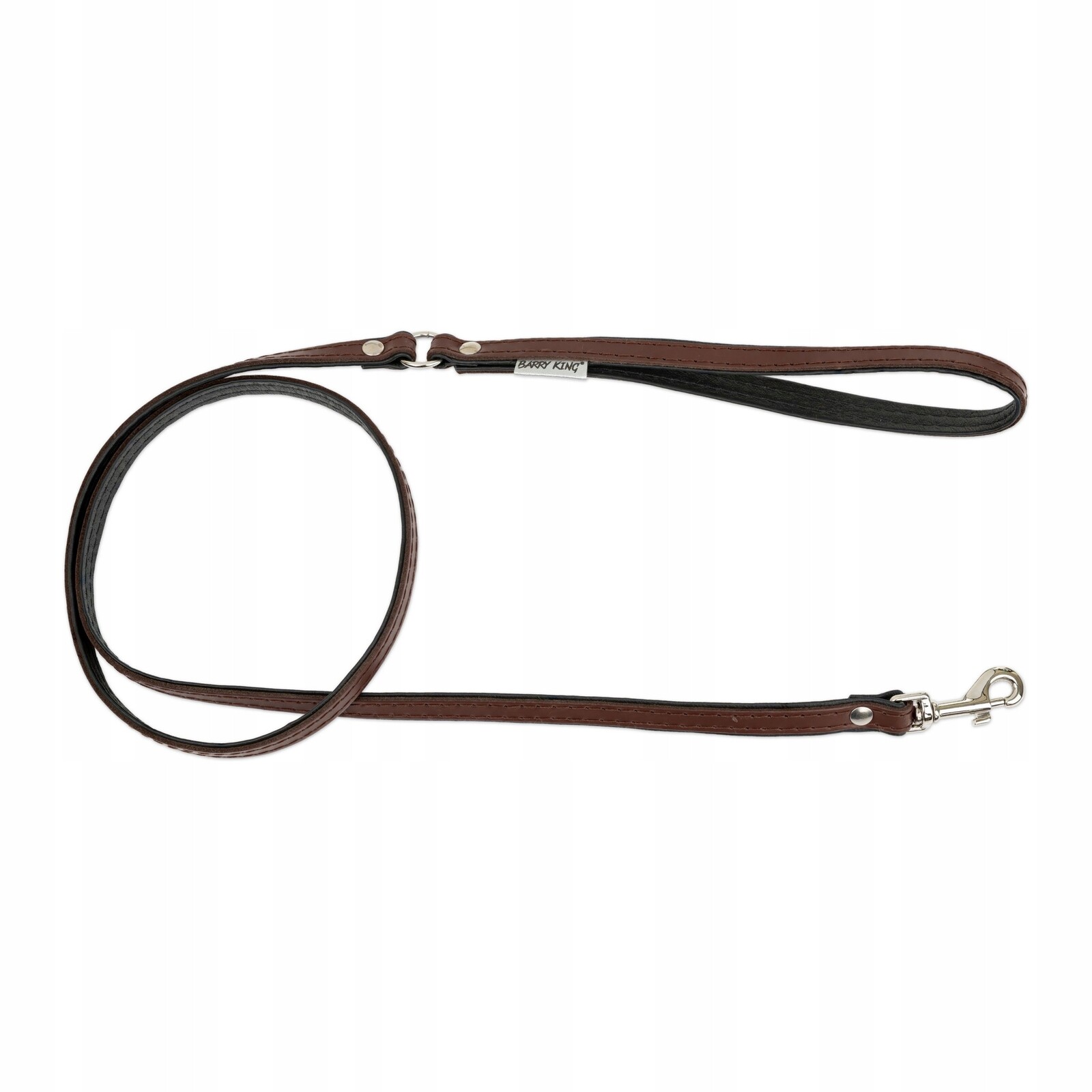 Vodítko pro psa, hnědé/černé, M-L, 20 mm/120 cm