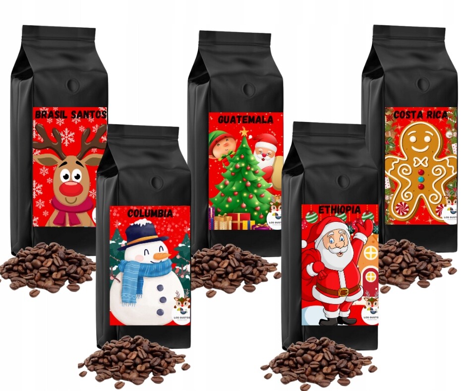 Sada Káva 5x1kg Los Gustos Vánoce