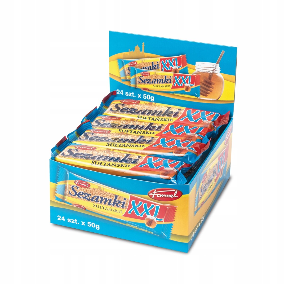 Sultánské Sezamky XXL 50g. Přírodní med a sezam