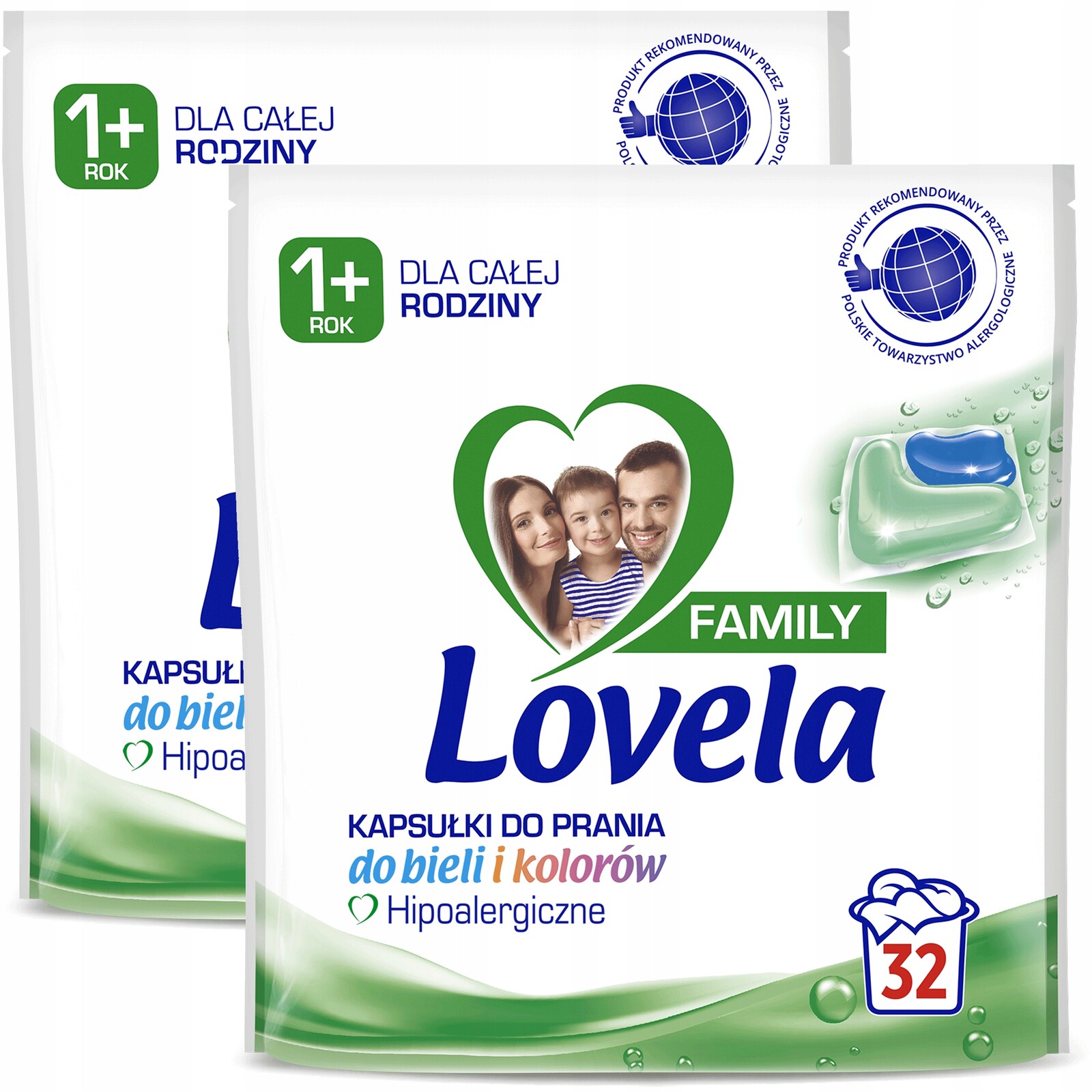 Lovela Kapsle kapsle na praní bílého a barevného prádla 32 x 2 64 kusů