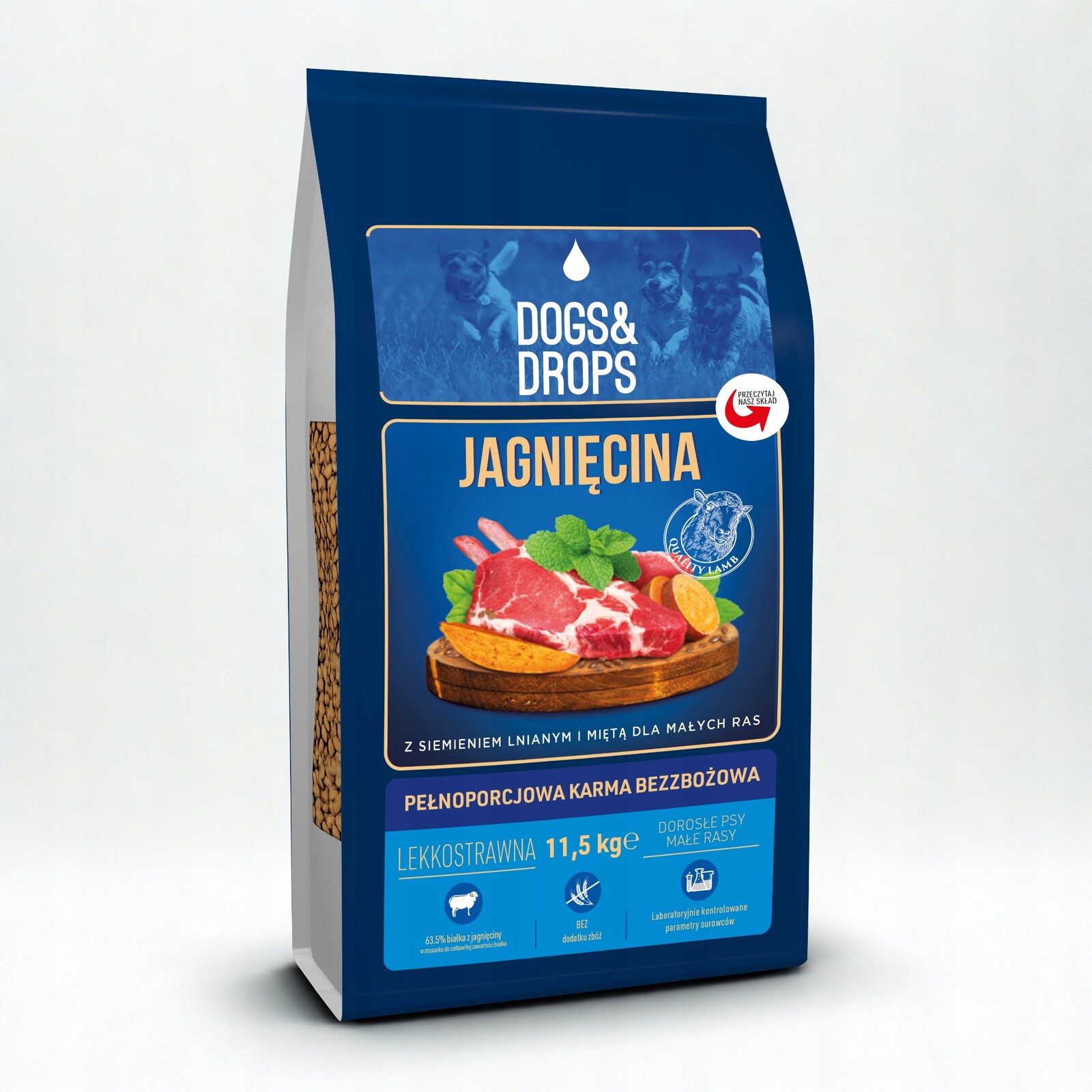 Dogs&Drops Jehněčí bezobilné krmivo pro psy malých plemen 11,5 kg