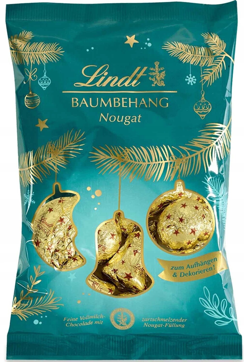 Lindt Baumbehang Nougat pralinkové bombičky s náplní 200 g