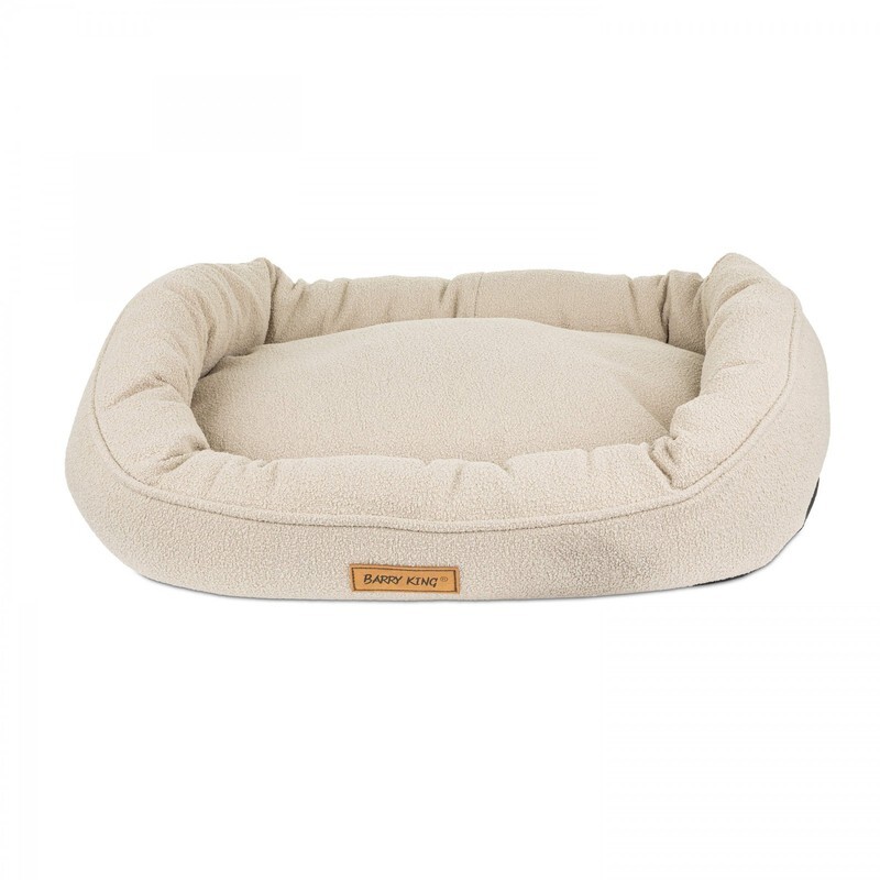Pelíšek pro psa, oválné, béžové, 66*48*10 cm, se zámkem