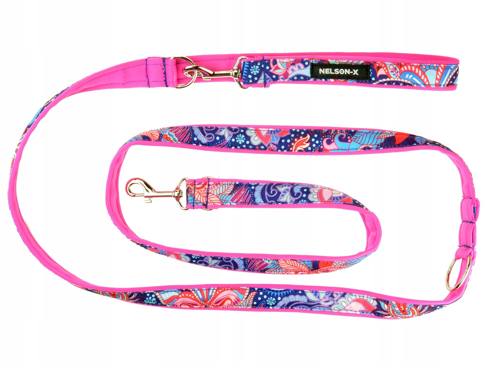 Vodítko pro psy s neoprenovou podšívkou Nelson 3 m Výrobce 2,5 cm, standardní Polský Vodítko