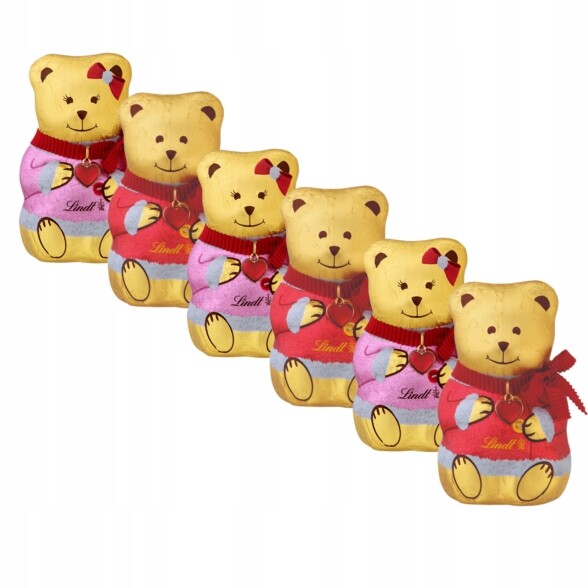 Lindt Medvídek Teddy Boy&Girl z mléčné čokolády 600 g Vánoce
