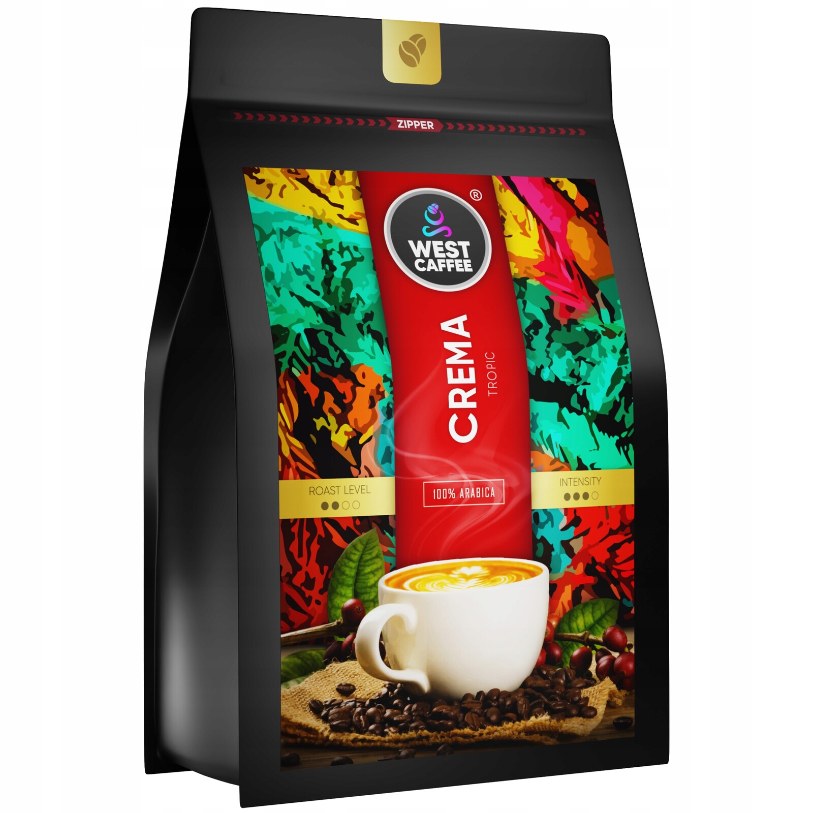 Káva Crema Tropic 100% Arabica Čerstvě pražená West Caffee 500 g